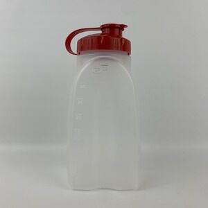 Rubbermaid 1 Qt 32 Oz Water Bottle Container Red Lid Made In USA